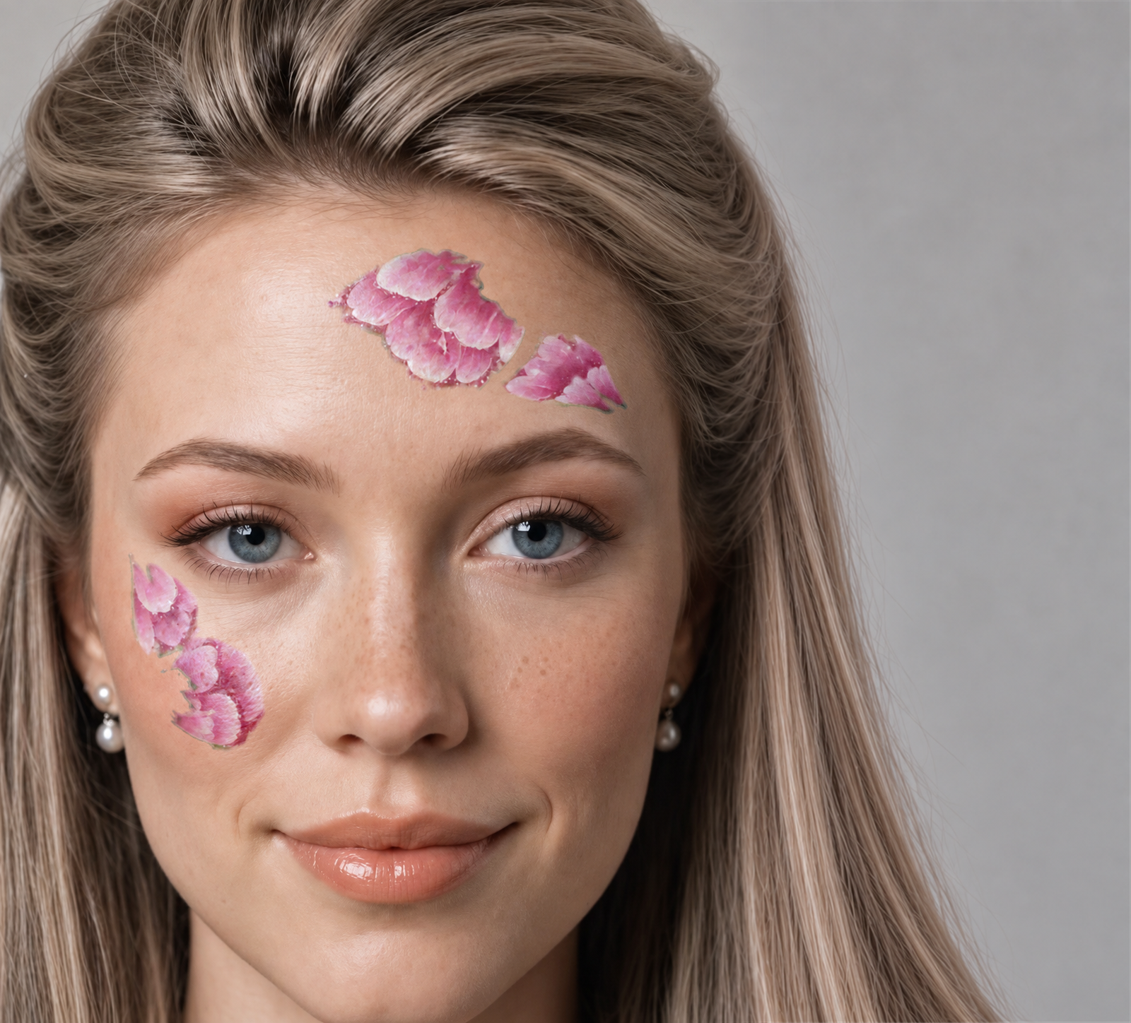 Trazos rosa profundo